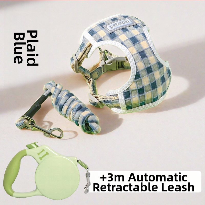 Katinės liemenė su pavadėliu – audinys, vest stiliaus, laukų pasivaikščiojimams