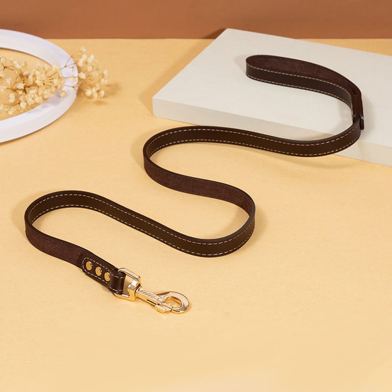 PU кожа за кучета — каишка и нашийник, здрави, универсално пасване за всички породи