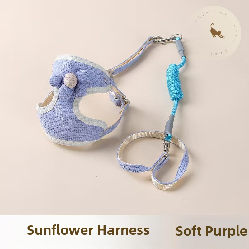 Vest stiliaus šuns harnizas su pavadėliu mažiems šunims; krūtinės diržas; medžiaga: Kita; neimportuota; kategorija: naminių gyvūnėlių virvų diržai.