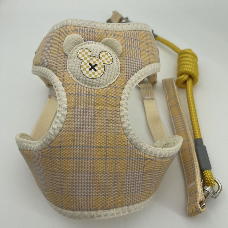 Vest stiliaus šuns harnizas su pavadėliu mažiems šunims; krūtinės diržas; medžiaga: Kita; neimportuota; kategorija: naminių gyvūnėlių virvų diržai.