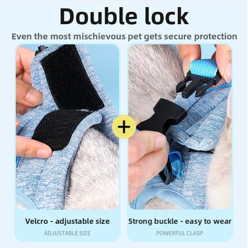 Katės krūtinės diržas su quilted užpildymu, Da Da Bear