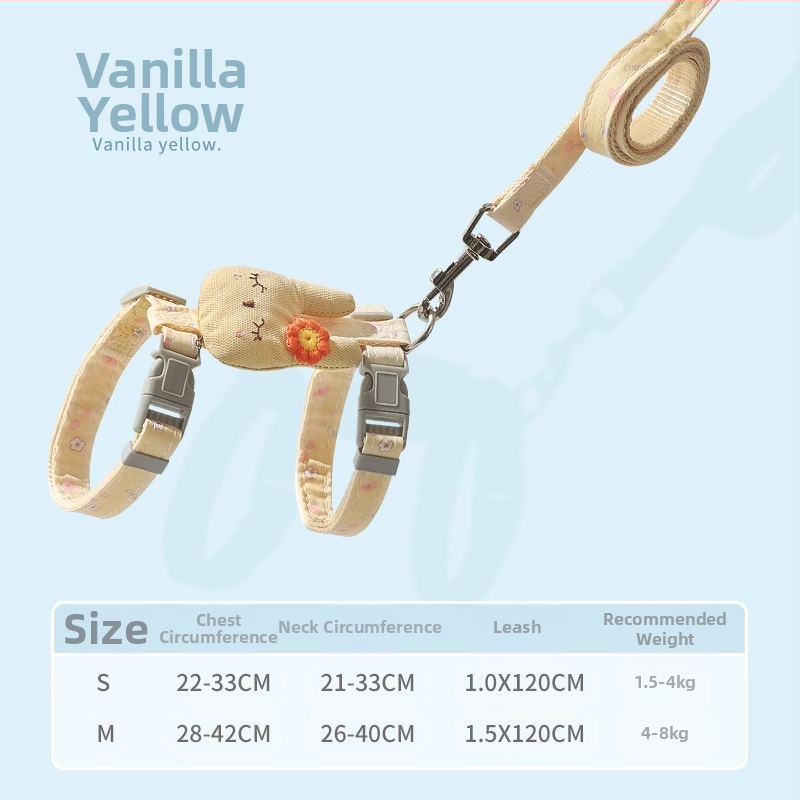 Katės vedimo virvė - neatsidaro, reguliuojamas krūtinės diržas, nailono virvė su lydinio ir ABS užraktais