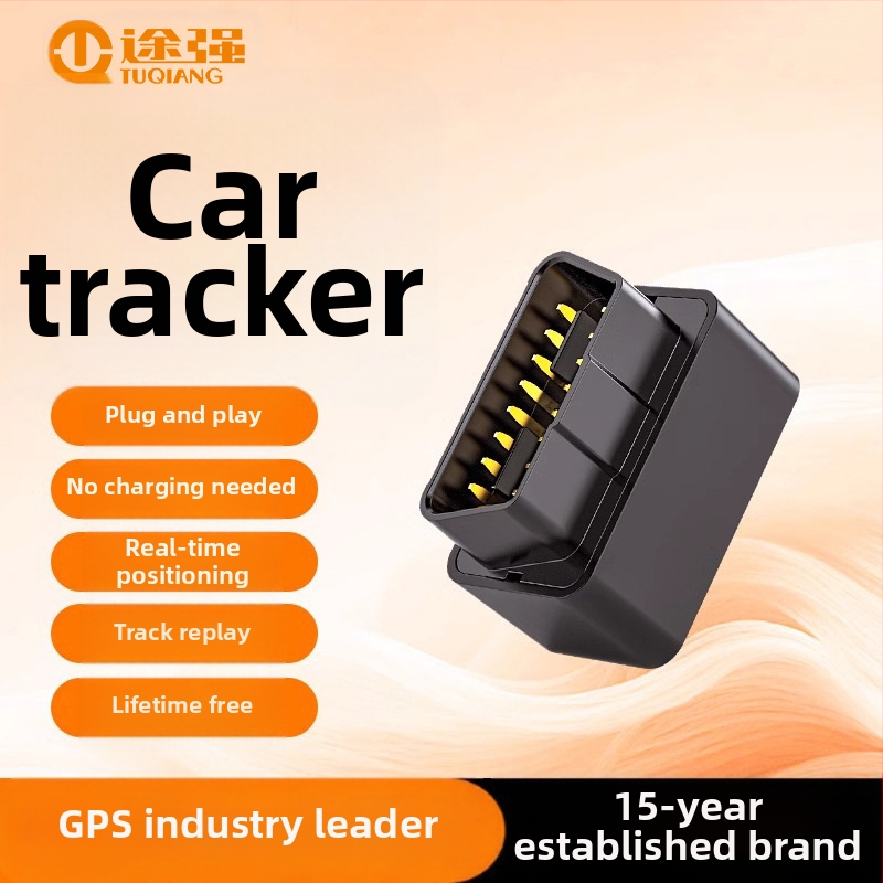 OBD izsekotājs B66 ar Baidu karti, GPS precizitāte 5 m, 6 signālu režīmi, ūdensizturīgs, ārēja barošana caur OBD