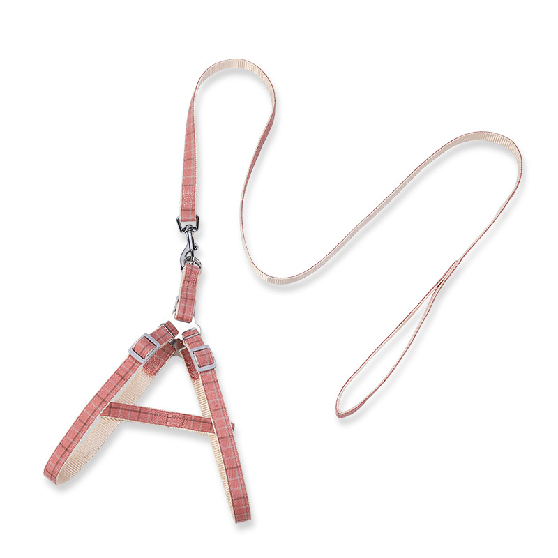 Ta-da Bear полиестерен поводник за кучета, стил колан, корейски стил двуцветен каре дизайн, Zhejiang произход