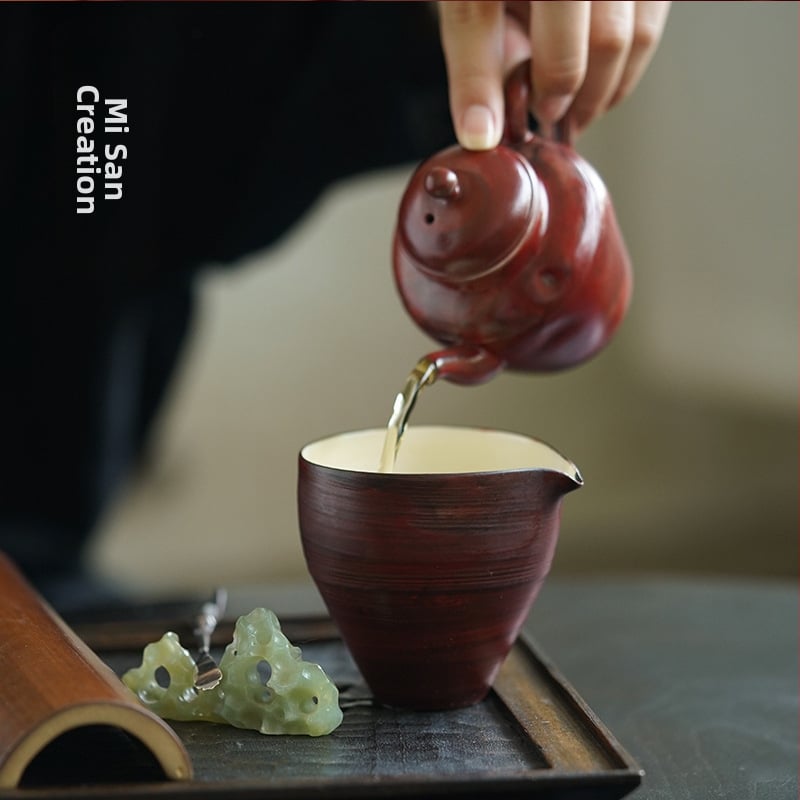 Arbatų ceremonijos puodelis – keramika, japonų stilius, lengvas retro prabanga