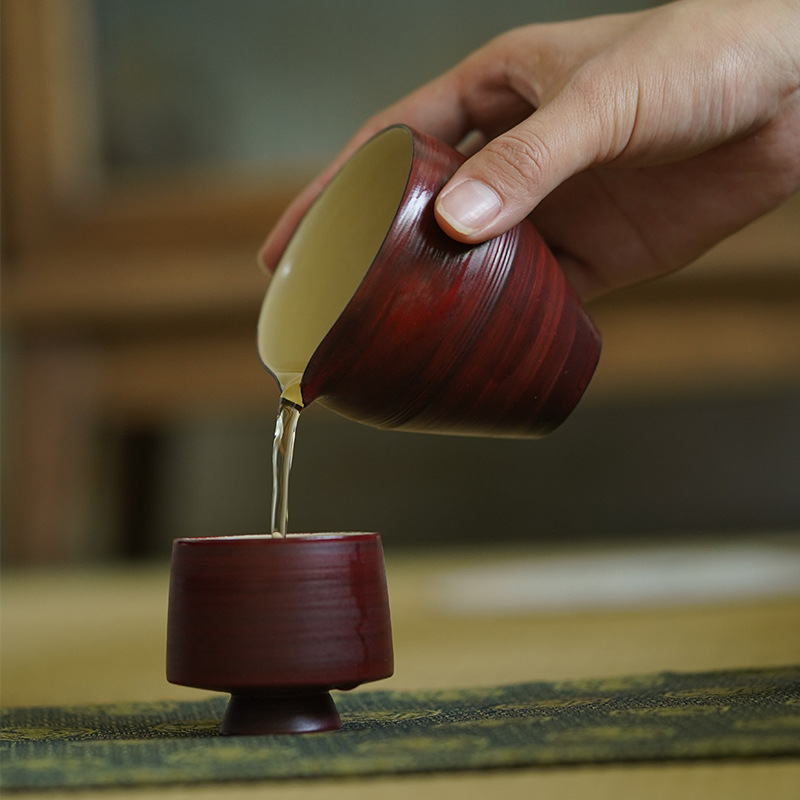 Arbatų ceremonijos puodelis – keramika, japonų stilius, lengvas retro prabanga