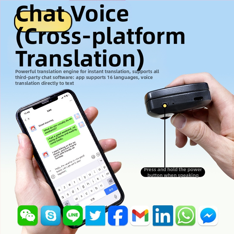 Bluetooth slúchadlá s AI prekladom a viacjazyčnou simultánnou tlmočbou, ANC tlmenie hluku, dosah 10 m, Bluetooth 5.0, IPX4, in-ear stereo, 4–8 h batéria, K5