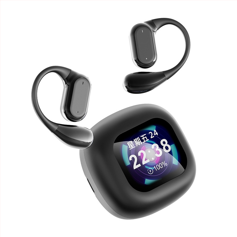 Bezvadu Bluetooth ausines ar AI tulkojumu un daudzvalodu vienlaicīgu tulkojumu, ANC trokšņu samazināšana, darbības diapazons 10 m, Bluetooth 5.0, IPX4, stereo skaņa, 4–8 stundu darbība, K5