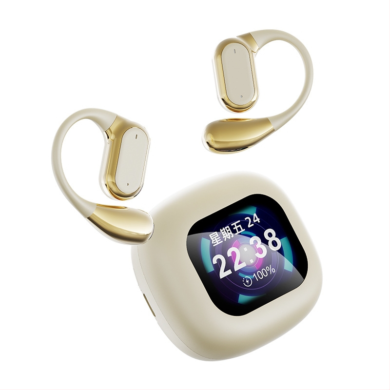 Bezvadu Bluetooth ausines ar AI tulkojumu un daudzvalodu vienlaicīgu tulkojumu, ANC trokšņu samazināšana, darbības diapazons 10 m, Bluetooth 5.0, IPX4, stereo skaņa, 4–8 stundu darbība, K5