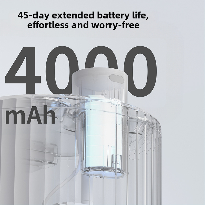 Диспенсър за вода за котки и кучета с инфрачервен сензор и безжично зареждане, отделяем, капацитет 2,8 л, батерия 4000 mAh – модел W04SP