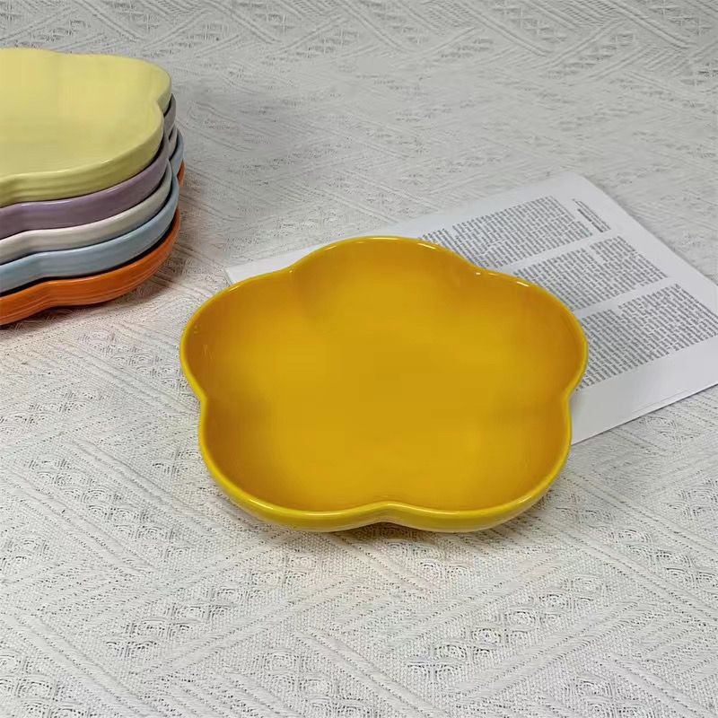 Porcelininė gili lėkštė – prancūziškas stilius, underglaze spalva, mikrobangų krosnelė tinka, neįprasta forma