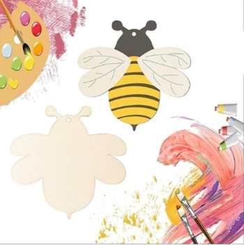 Ξύλινο κρεμαστό DIY σε σχήμα μέλισσας για διακόσμηση, boxwood, μοντέρνο μινιμαλιστικό στυλ