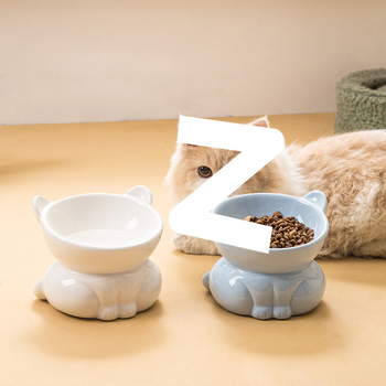 Μπολ γάτας από ανοξείδωτο ατσάλι, ψηλό, με μεγάλη χωρητικότητα για πόσιμο και φαγητό (αντι-ανατροπή)