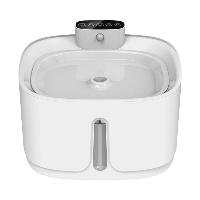 Naminių gyvūnėlių vandens fontanas – nerūdijantis plienas, automatinis cirkuliuojantis vanduo, infraraudonųjų spindulių jutiklis, atskiriamas