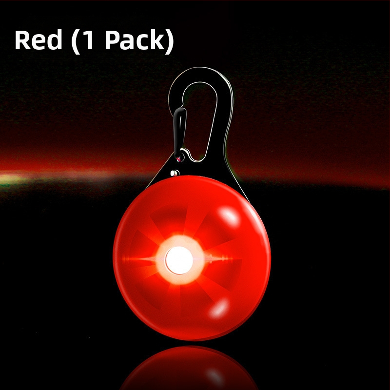 Светеща висулка за домашни любимци с камбанка – против изгубване, светлина за нощни разходки кучета и котки