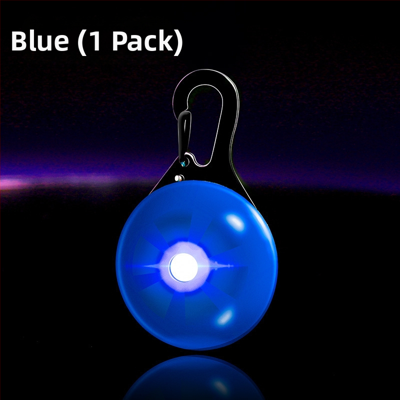 Светеща висулка за домашни любимци с камбанка – против изгубване, светлина за нощни разходки кучета и котки