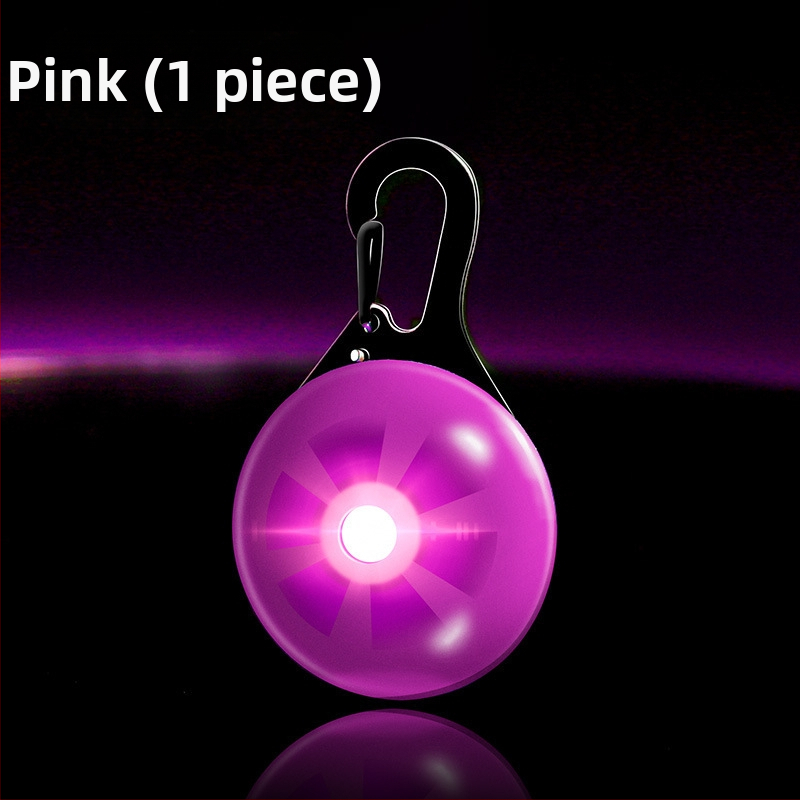 Светеща висулка за домашни любимци с камбанка – против изгубване, светлина за нощни разходки кучета и котки