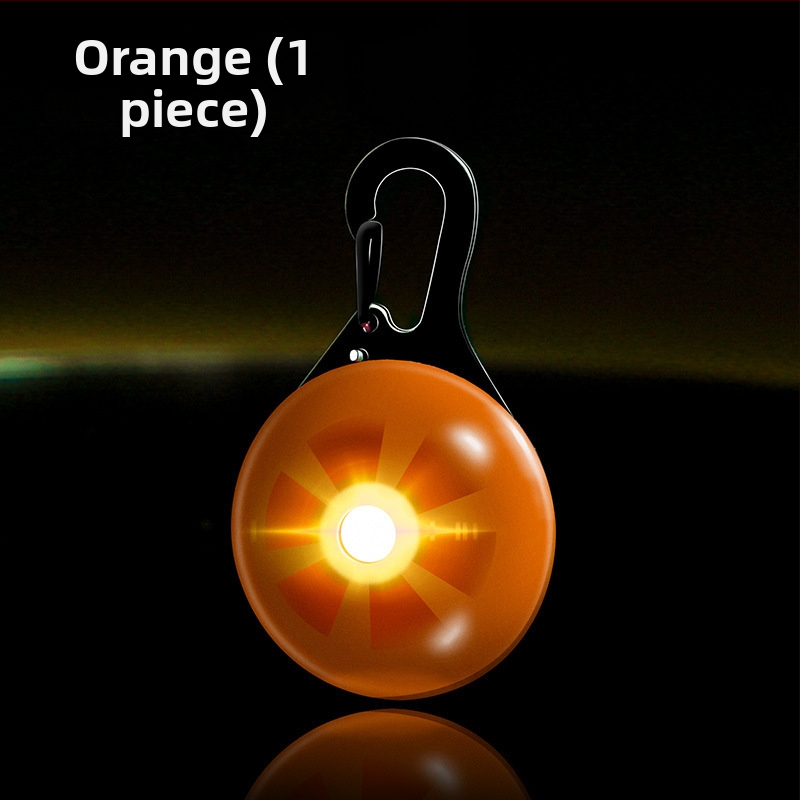 Светеща висулка за домашни любимци с камбанка – против изгубване, светлина за нощни разходки кучета и котки