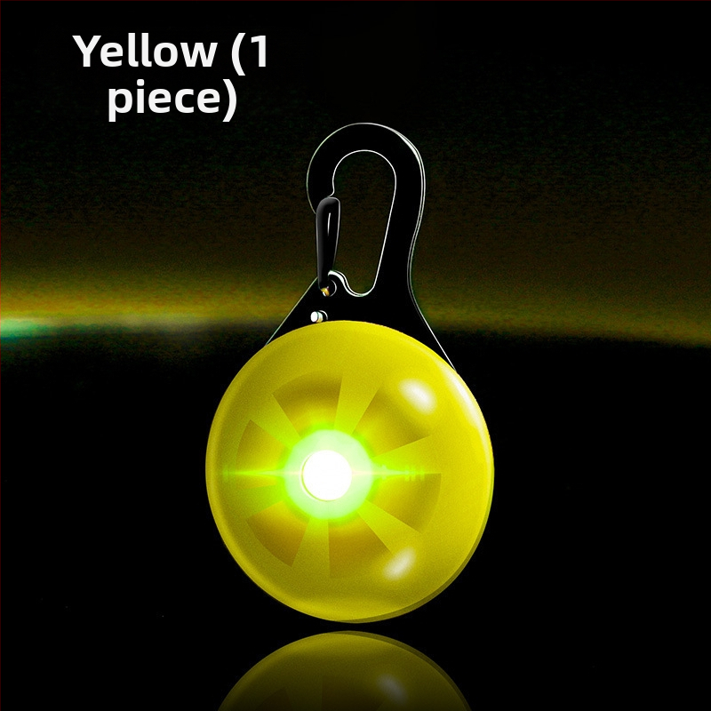 Светеща висулка за домашни любимци с камбанка – против изгубване, светлина за нощни разходки кучета и котки