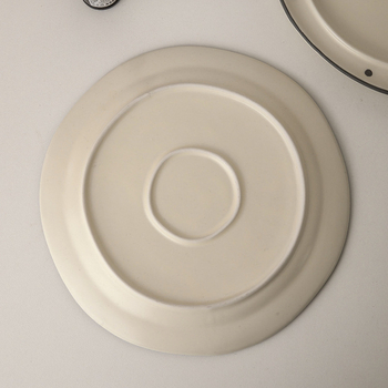 Portselininė lėkštė, netaisyklingos formos, japonų stiliaus, tinka makaronams ir desertams — puiki dovana