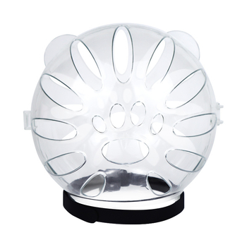 Katės kosminė skrybėlė su Elžbietos apykakle – prieš laižymą, monochrominis raštas, PET medžiaga, karikatūrinis stilius