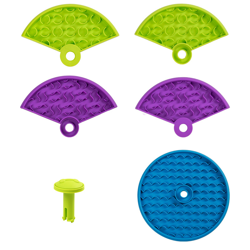 Háromszintes forgó kutyatál lassú etetéshez, interaktív rejtvény, PP anyag