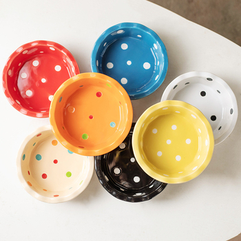 Κεραμικό μπολ για γάτες με δύο μπολάκια σε ραφιέρα από μπαμπού και ξύλο | Σύστημα αυτόματης σίτισης | Μάρκα Shuo Ni