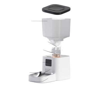 Automātisks kaķu un suņu barības dozētājs ar svaiguma saglabāšanu, gudru taimeri un attālinātu uzraudzību — Zīmols: The Geng of De; Iepakojums: 100 gab.; Izcelsme: Cits