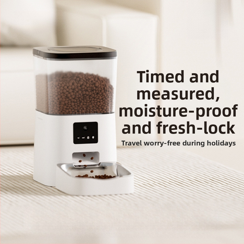 Automātisks kaķu un suņu barības dozētājs ar svaiguma saglabāšanu, gudru taimeri un attālinātu uzraudzību — Zīmols: The Geng of De; Iepakojums: 100 gab.; Izcelsme: Cits