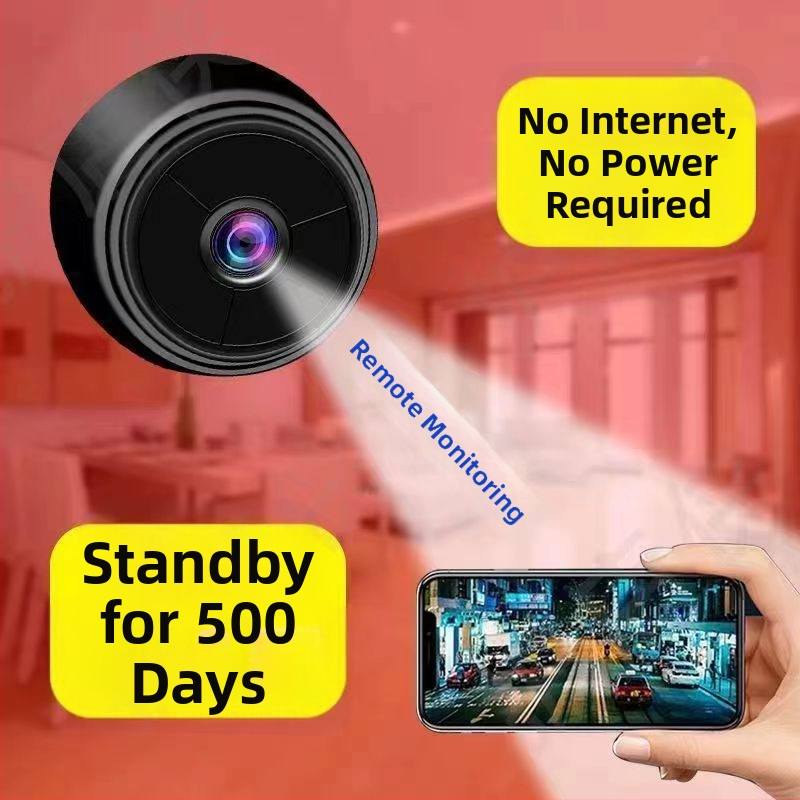 Vezeték nélküli beltéri biztonsági kamera beépített akkumulátorral, 1080P, távoli megfigyelés