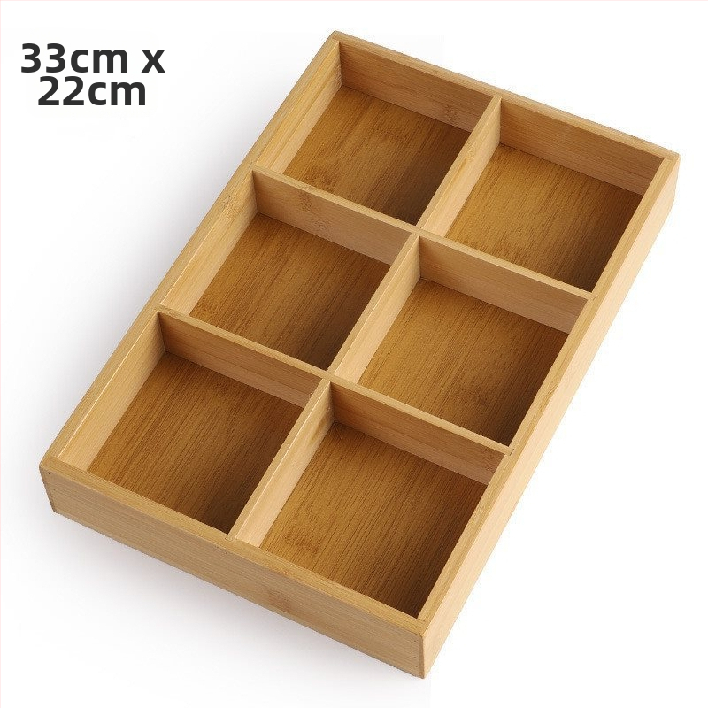 Bambukinis kvadratinis padėklas su devyniais skyreliais, medinė serviravimo plokštė džiovintiems vaisiams ir užkandžiams, kinų stilius