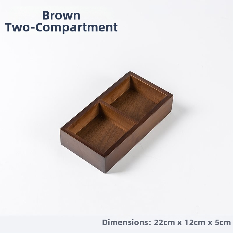 Bambukinis kvadratinis padėklas su devyniais skyreliais, medinė serviravimo plokštė džiovintiems vaisiams ir užkandžiams, kinų stilius