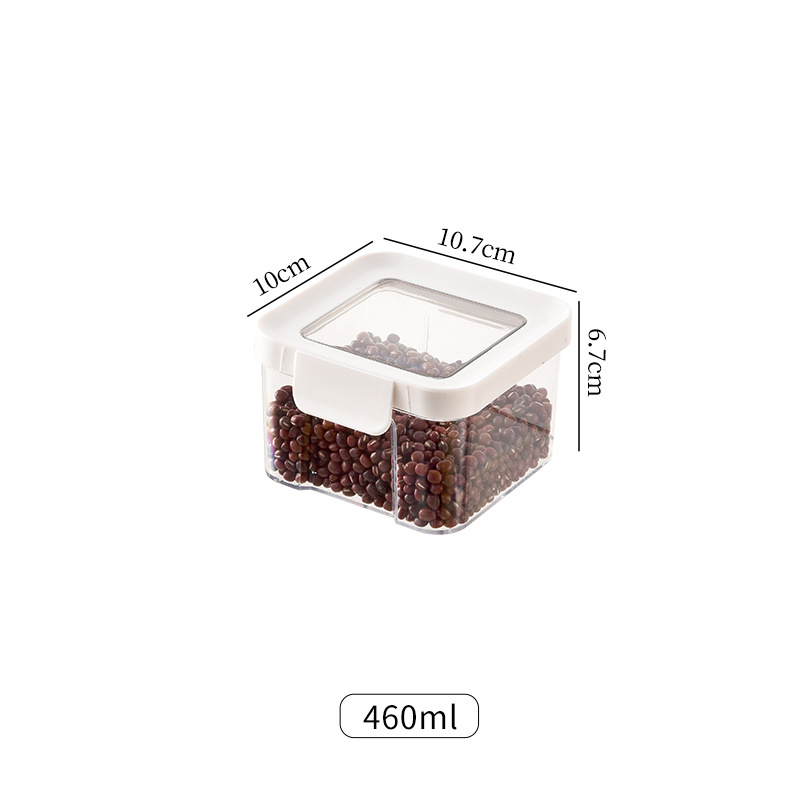 Kvadratinė plastikinė sandari laikymo dėžutė arbatai ir džiovintiems produktams, drėgmei, dulkių ir kenkėjų atspari, talpa 4,1–5 l, 1 sluoksnis, 40 vnt. komplektas.