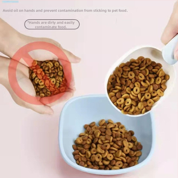 Ξύλινο κουτάλι για κατοικίδια με μετρητική λειτουργία — πολυλειτουργικό, απλό στυλ