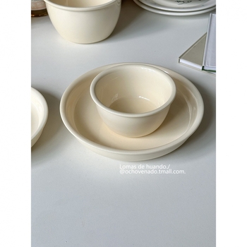 Porcelininė dubenėlis garinamiems kiaušiniams, vientisas raštas, apatinis glazūra, Naujojo Kinų stiliaus, tinkama jogurtui, vaisiams, kruopoms, desertui ir salotoms