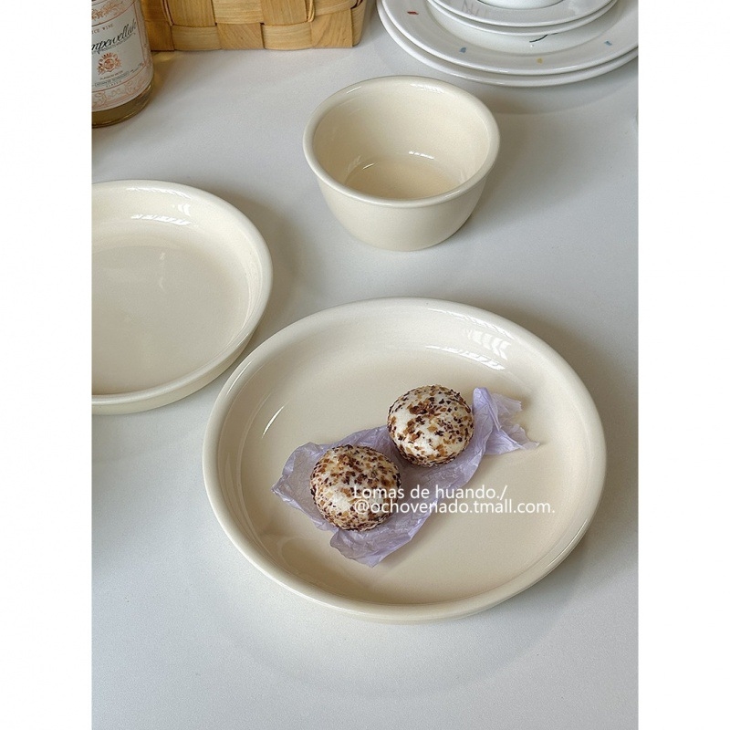 Porcelininė dubenėlis garinamiems kiaušiniams, vientisas raštas, apatinis glazūra, Naujojo Kinų stiliaus, tinkama jogurtui, vaisiams, kruopoms, desertui ir salotoms