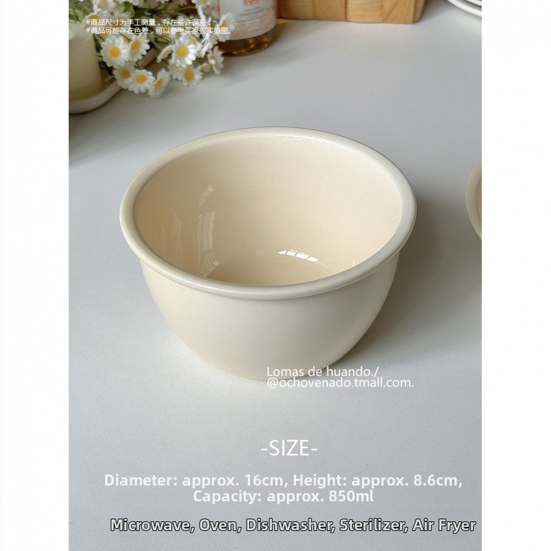 Porcelininė dubenėlis garinamiems kiaušiniams, vientisas raštas, apatinis glazūra, Naujojo Kinų stiliaus, tinkama jogurtui, vaisiams, kruopoms, desertui ir salotoms