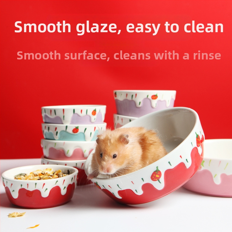 Миска за хомячета от керамика, устойчива към преобръщане, марка BUCATSTATE, посуда за домашни любимци