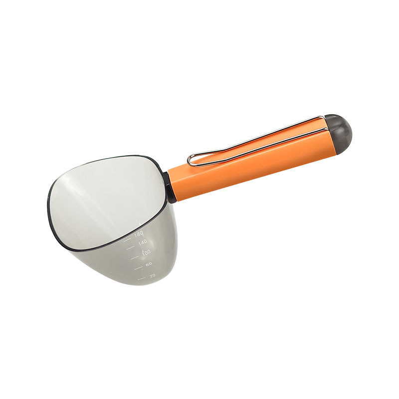 Millet Meng Kačių maisto šaukštas – plastmasinis, ilga rankena, matuojantis šaukštas katėms, naminių gyvūnų reikmenys, pakuotė 240 vnt.