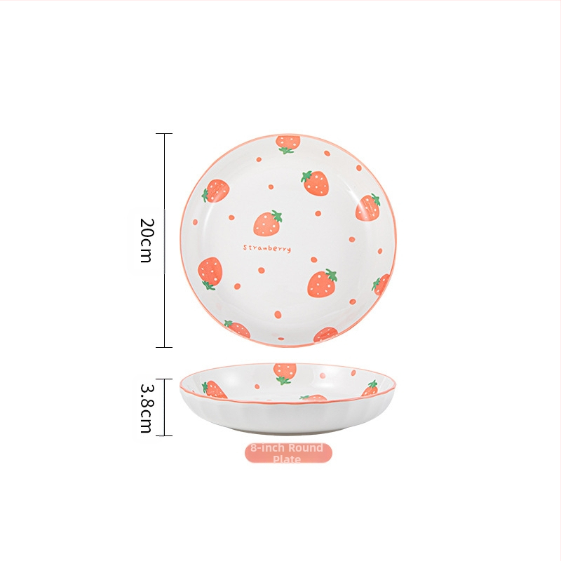 Keraminė vienam žmogui skirta lauanų komplektas — apvalus dubenėlis, lėkštė, lazdelės ir šaukštas, bangų taškų raštas, gaivus stilius, mikrobangų saugu