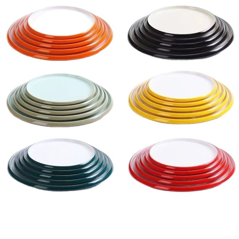 Melaminė apvali lėkštė komerciniam naudojimui, viešbučiai ir restoranai, Naujojo Kinų stilius, rankų darbo, pritaikoma