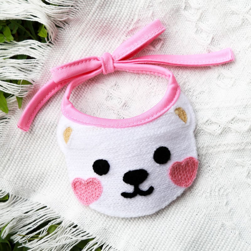 Karikatūrinio rašto vilnonė gyvūnų kaklo šalikėlis, visų sezonų stilius