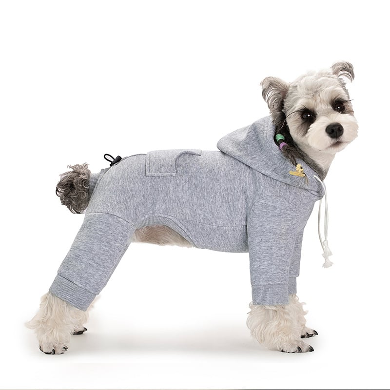 Pamutból készült kutyus kapucnis pulóver, univerzális illeszkedés, ruházat házikedvenceknek