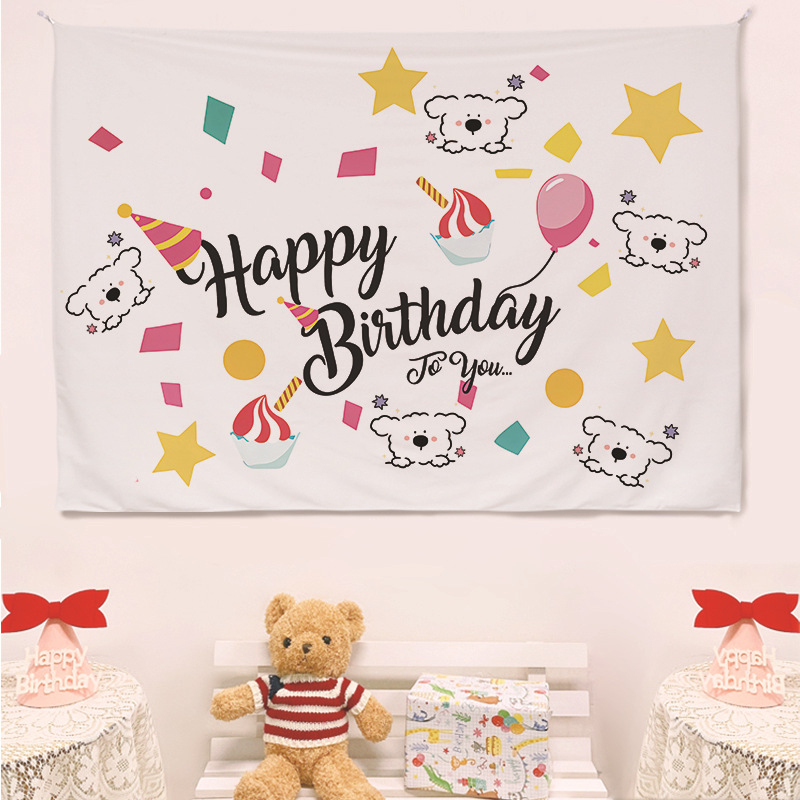 Гоблен за стена, скандинавски стил, карикатурен мотив, правоъгълен, дигитален термичен трансфер