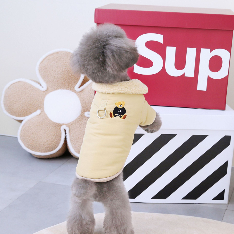 DADAGOU Памучно палто за домашни любимци – Лесен стил, дебело зимно облекло, универсална кройка