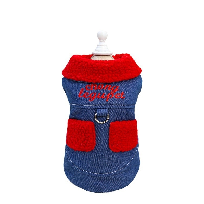 Naminių gyvūnėlių paltas rudens-ziemai, poliesteris, kaubojaus stilius, unisex