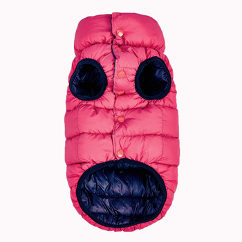 Dviviečio šuns liemenė žiemai – medžiagos: nailonas, down cotton; stilius: laisvas