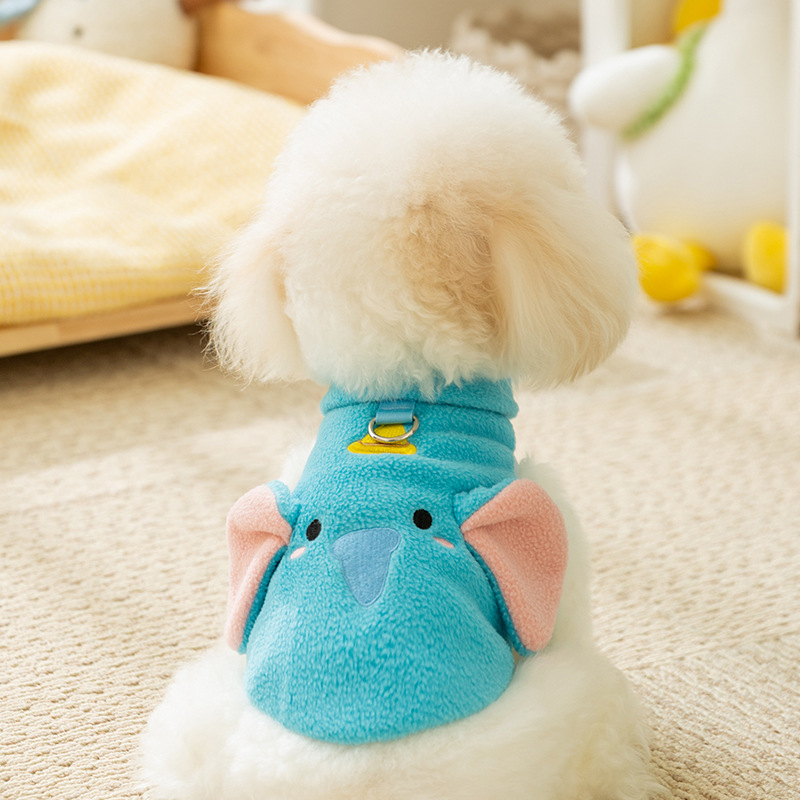 Hippie dog cartoon liemenė augintiniams – poliarinis fliselis, apranga augintiniams, prekinis ženklas Hippie dog