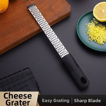 Nerūdijančio plieno daugiafunkcinis tarkavimo įrankis vaisiams ir sūriui su citrinų žievelės skrapikliu