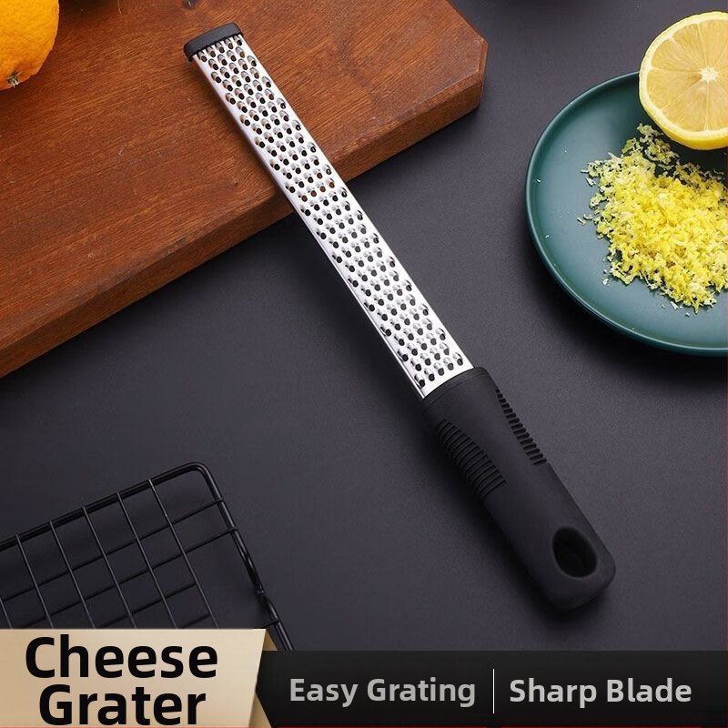 Неръждаема стомана – мултифункционално ренде за плодове и сирене с обелвач за лимон